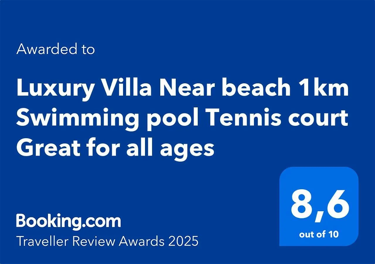 Luxury Villa Near Beach 1Km Swimming Pool Tennis Court Great For All Ages Playa Blanca